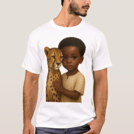 Cheetah & Boy: Bond of the wild and innocent T Shirt