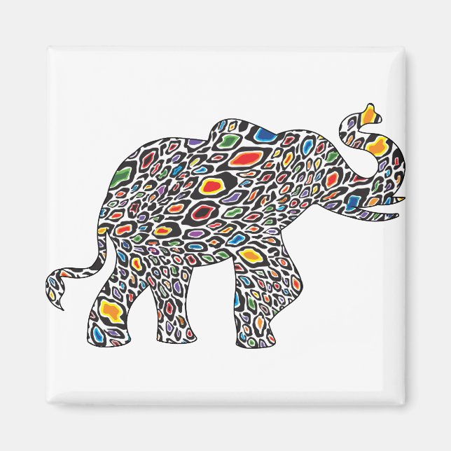 Cheetah Elephant Magnet (Framsidan)