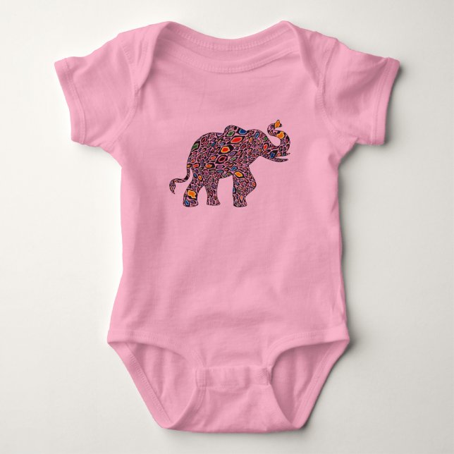 Cheetah Elephant T Shirt (Framsida)
