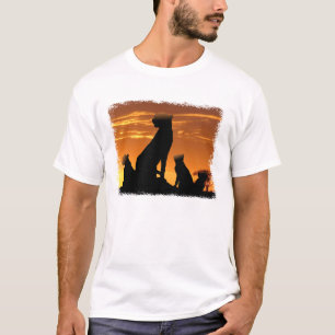 Cheetah-familjen T-shirt