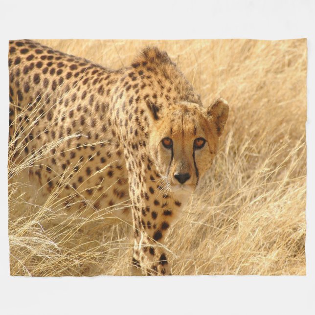 Cheetah Fleece Blanket (Framsidan (Horisontell))