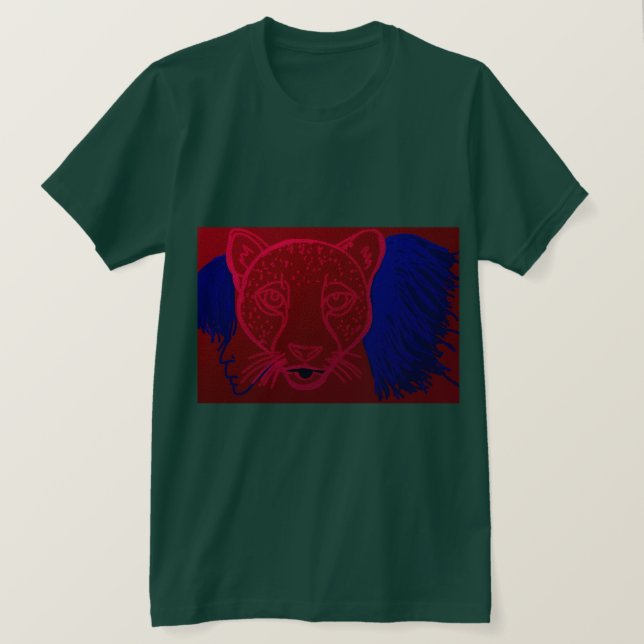 Cheetah Flicka Ande T Shirt (Design framsida)
