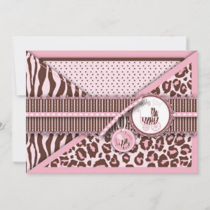 Cheetah Flickkort Rosa