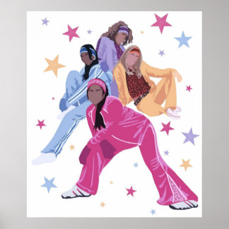 Cheetah-flickorna 2000-talet nostalgia raven symon poster