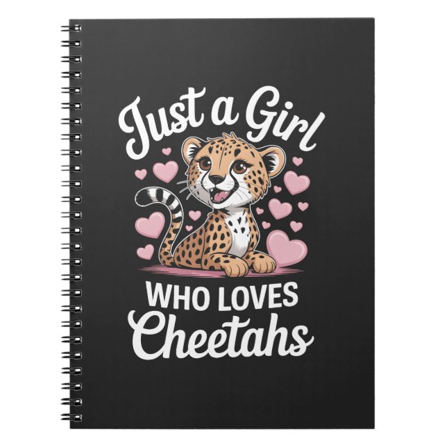 Cheetah Funny Quote  Anteckningsbok (Framsidan)