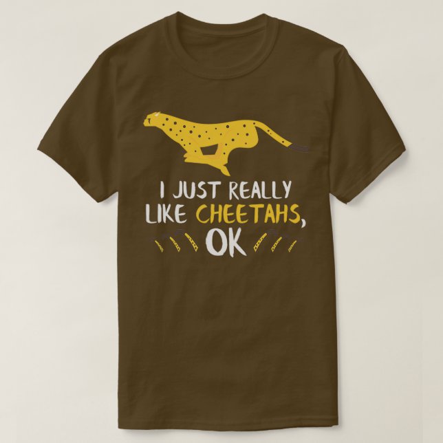 Cheetah Gifts Funny Safari Trip Gifts for Cheetah  T Shirt (Design framsida)