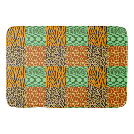 Cheetah, Giraffe, Tiger och Snake Badrumsmatta