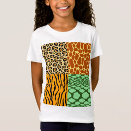 Cheetah, Giraffe, Tiger och Snake T Shirt