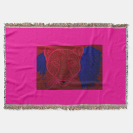 Cheetah Girl Andlighet Kastfilt Filt