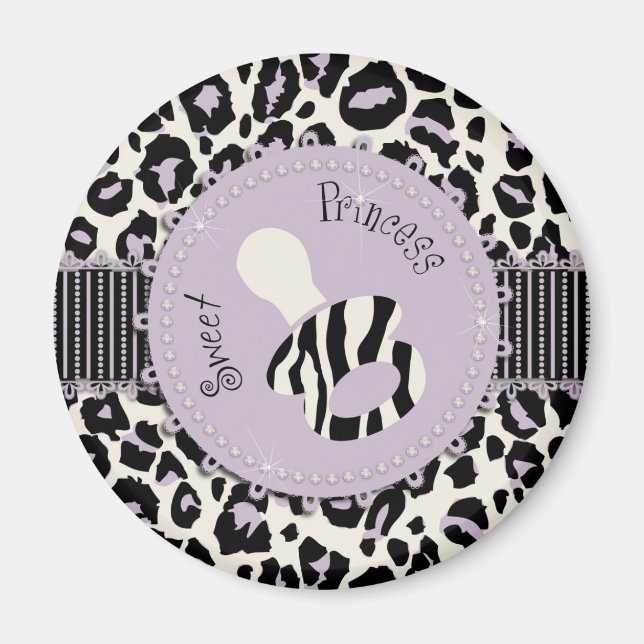Cheetah Girl Magnet Lilac (Framsidan)