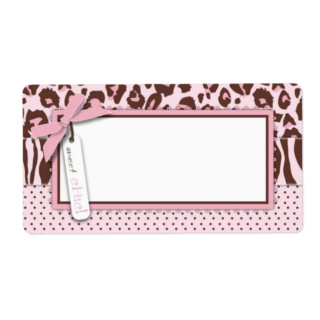 Cheetah Girl Namn bricka Fraktsedel (Framsidan)