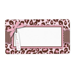 Cheetah Girl Namn bricka Fraktsedel