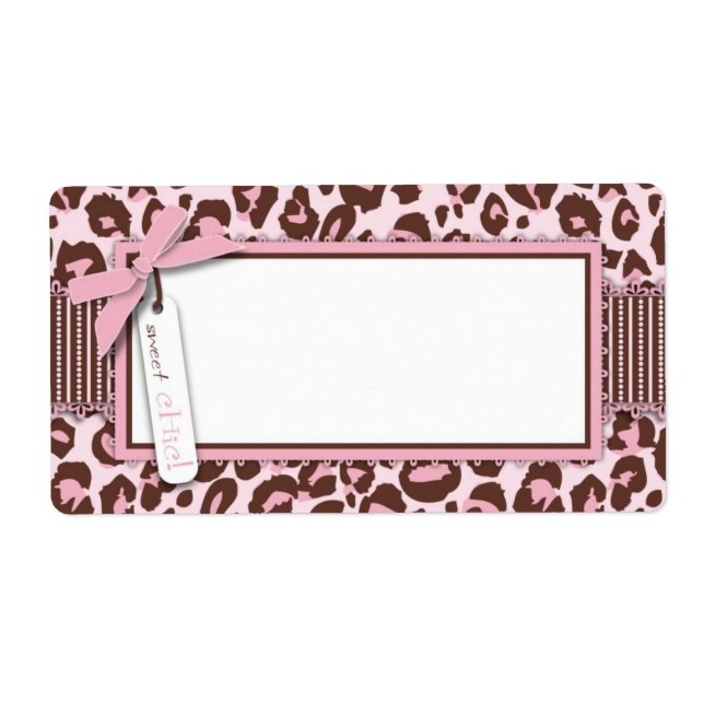 Cheetah Girl Namn bricka Fraktsedel (Framsidan)