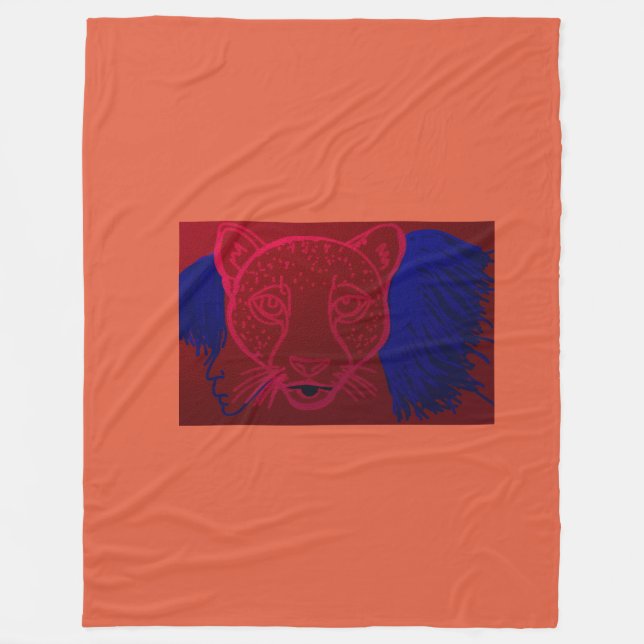 Cheetah Girl Spirit Fleece Blanket (Framsidan)