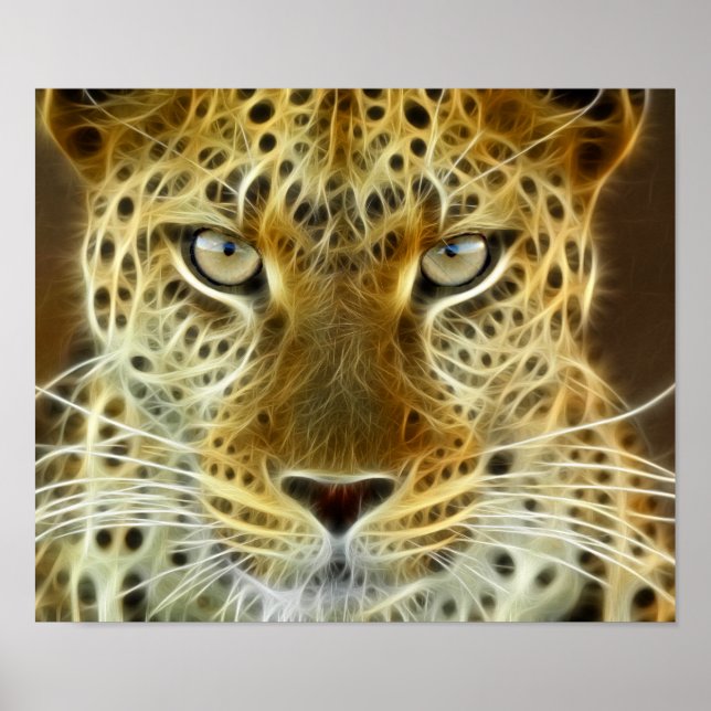 Cheetah Glowing Electricity 2 Poster (Framsidan)