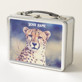 Cheetah Grace Lunch Box - Anpassningsbar Gift