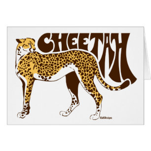 Cheetah Hälsningskort