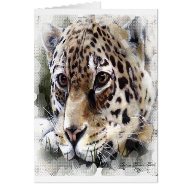 Cheetah Hälsningskort (Framsidan)