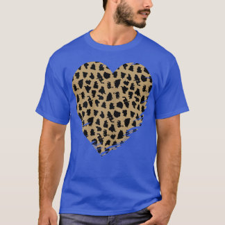 Cheetah Heart Leopard Print  T Shirt