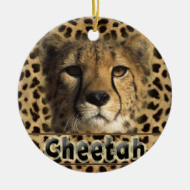 CHEETAH HUAD JULGRANSPRYDNAD KERAMIK