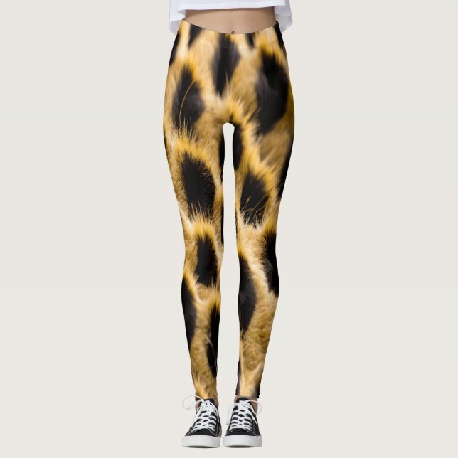 Cheetah. Hudbeningar för kvinnor Leggings (Framsida)