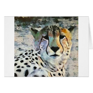 Cheetah i afrika hälsningskort
