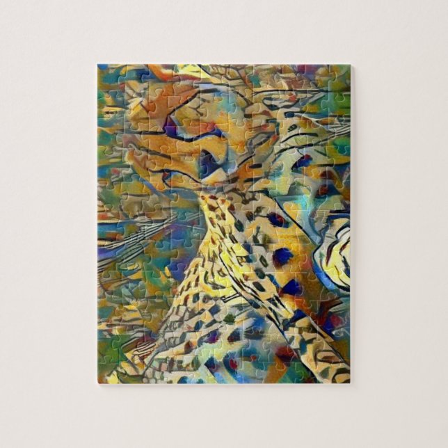 Cheetah i afrika pussel (Vertikal)
