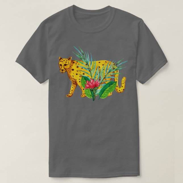 Cheetah i Ogräs T Shirt (Design framsida)