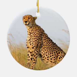 Cheetah Julgransprydnad Keramik