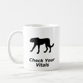 Cheetah kolla dina vitaler kaffemugg