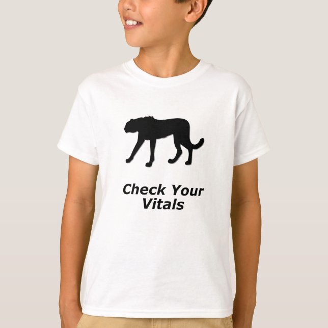 Cheetah kolla dina vitaler t-shirt (Framsida)