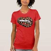 Cheetah Läppar T-Shirt