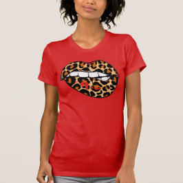 Cheetah Läppar T-Shirt