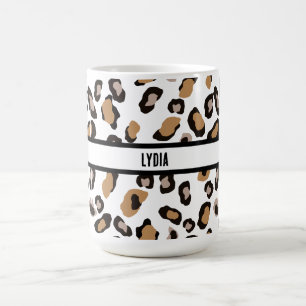Cheetah, Leopard, Animal Print, Personlig Kaffemugg