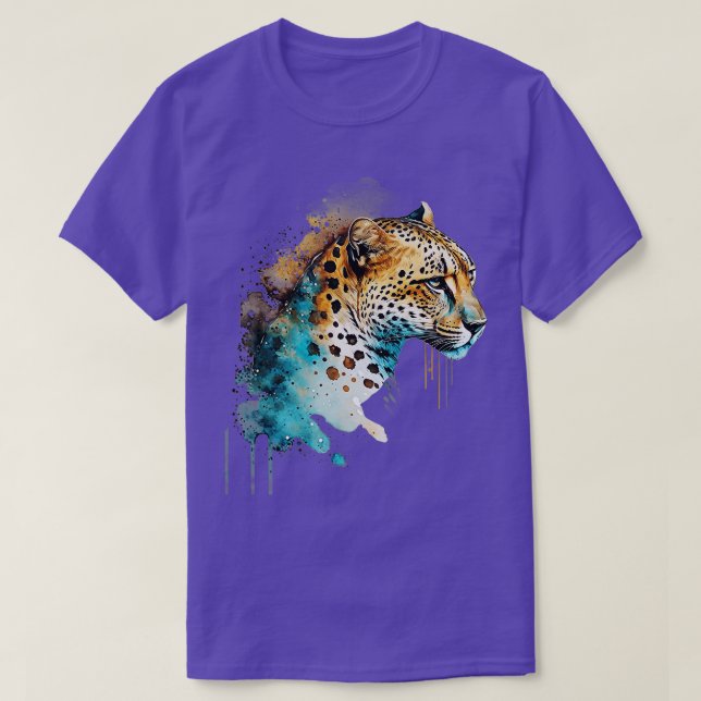 Cheetah Leopard Big Cat Panther Safari Resa Wildli T Shirt (Design framsida)