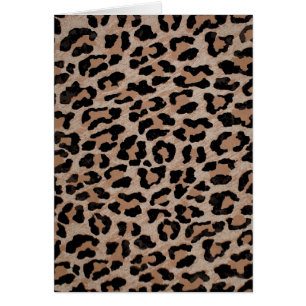 cheetah leopard print hälsningskort