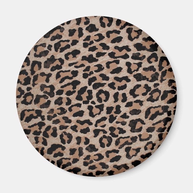 cheetah leopard print magnet (Framsidan)