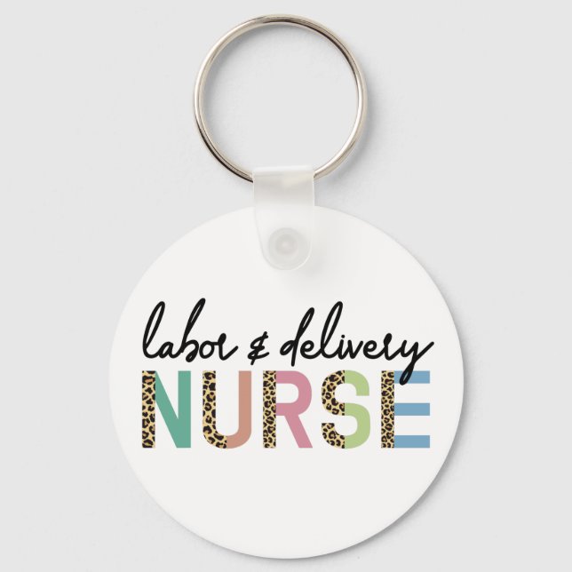 Cheetah leopard print nyckelring (Framsida)