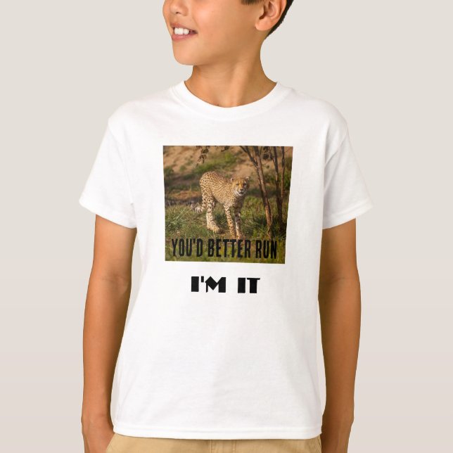 Cheetah MÄRKRE t-shirt (Framsida)