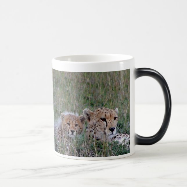 Cheetah med ungemuggen magisk mugg (Höger)