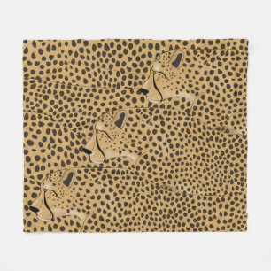 Cheetah Medel Fleece Blanket