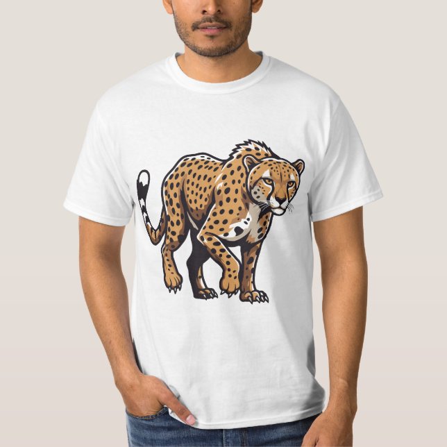 Cheetah Mode On T Shirt (Framsida)