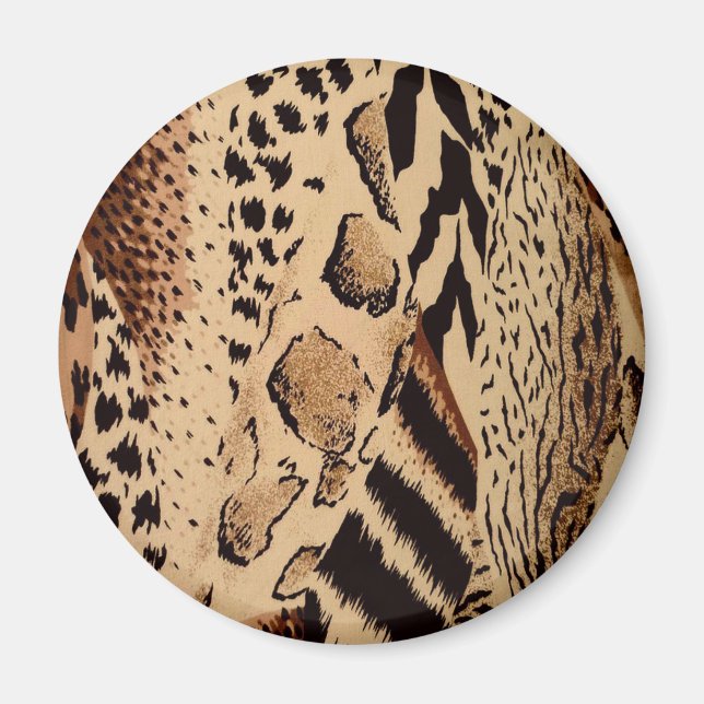 Cheetah Mönster Magnet (Framsidan)