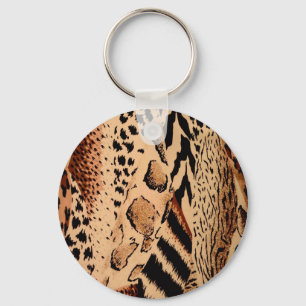 Cheetah Mönster Nyckelring
