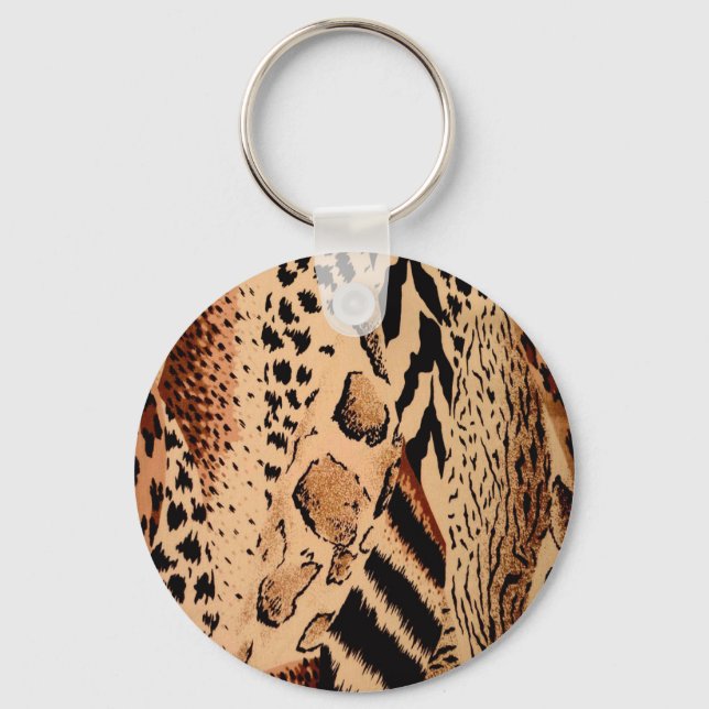 Cheetah Mönster Nyckelring (Framsida)