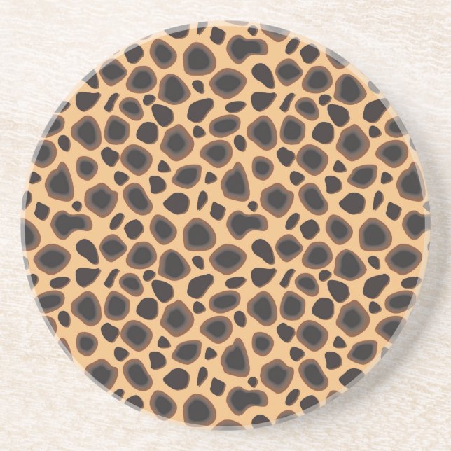 Cheetah Mönster Underlägg Sandsten (Framsidan)