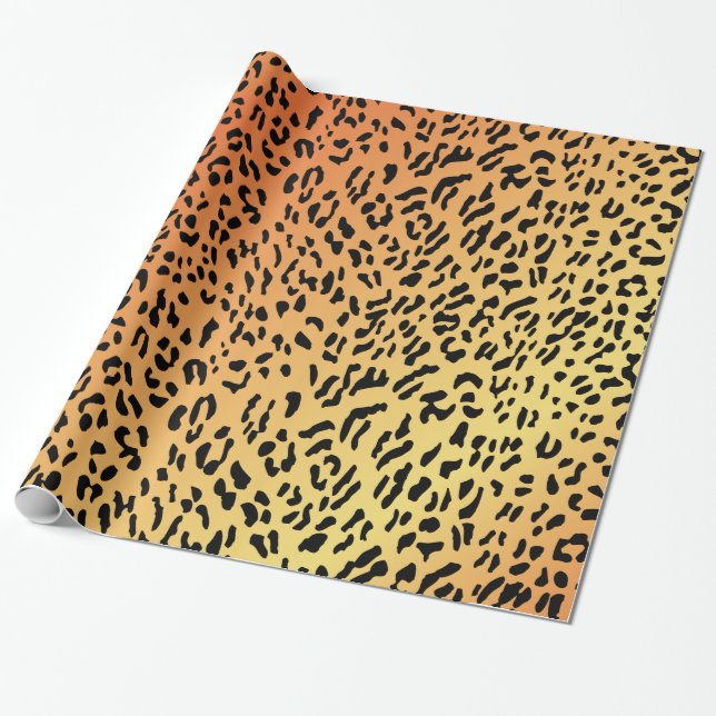 Cheetah Mönster Wrapping Papper Presentpapper (Utrullad)