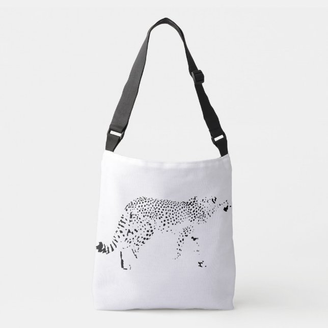 Cheetah och Leopard tote bag Axelväska (Framsida)