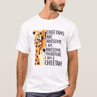 Cheetah Outfit Supplies For Kids Women T Shirt
