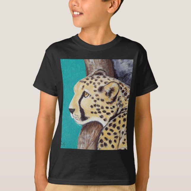 Cheetah Painting Tee Shirt (Framsida)
